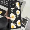 Phoona 2-Pack Phone Cases for iPhone 16 Plus 6.7-inch, Black Daisy Flowers view 2