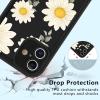 Phoona 2-Pack Phone Cases for iPhone 16 Plus 6.7-inch, Black Daisy Flowers view 4