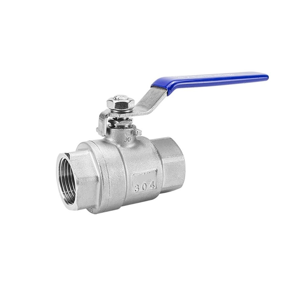 JMRTQMEC 304 Stainless Steel Two-Piece Ball Valve, Heavy-Duty, Thick-Wall, Female Thread, Q11F-25P (G2)
