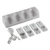 Four-Slot Charging Station, White Plastic view 1