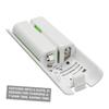 Four-Slot Charging Station, White Plastic view 3