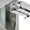 Sliding Door Hardware Kit, Double Track Set, Silver Barn Door Hardware with Rollers view 1