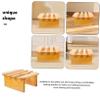 Warmhm Wooden Step Stool for Bathroom and Sauna, Decorative Solid Wood Footstool in a Minimalist Style for Living Room and Bedroom view 3