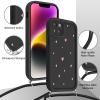 Vxinvnoi Phone Lanyard Case for iPhone 15 Plus 6.7", Black view 3