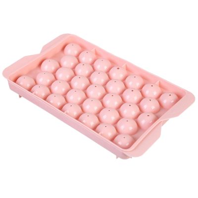 Round Ice Cube Tray with Lid, Mini Sphere Mold, 20 x 12 x 2 cm