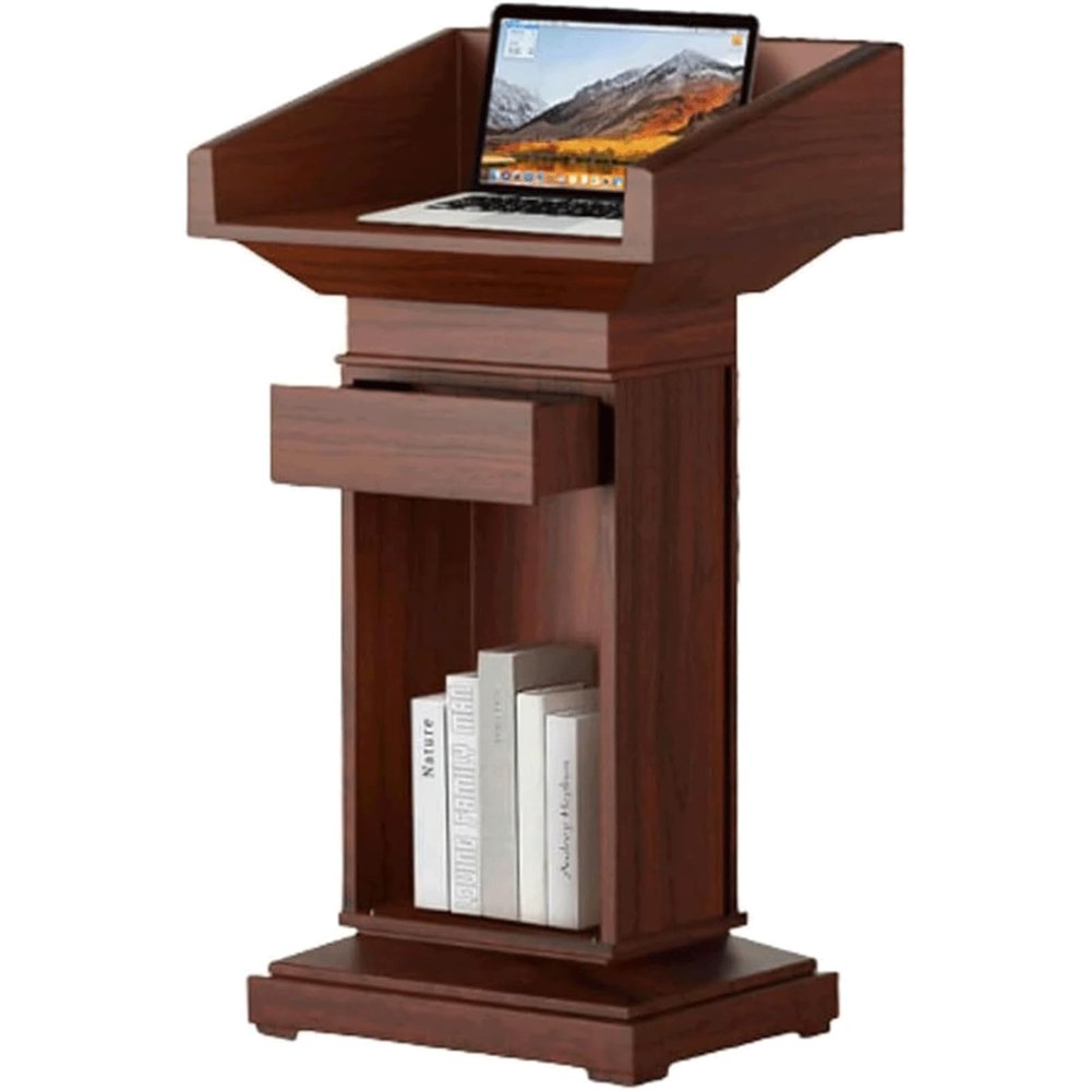 QWPYDXN Standing Lectern with Open Storage