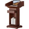 QWPYDXN Standing Lectern with Open Storage view 1