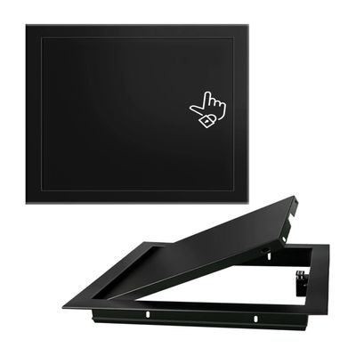 Drywall Access Panel with Galvanized Steel Panel and Aluminum Frame, Black