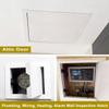Drywall Access Panel with Galvanized Steel Panel and Aluminum Frame, Black view 3