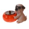 Persimmon-Shaped Ceramic Ashtray with Lid, Small Decorative Object view 1