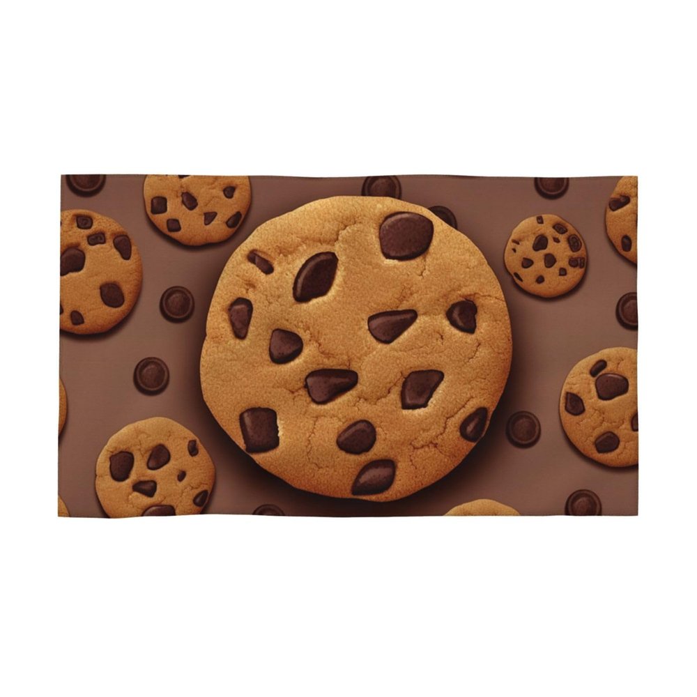 MMSJSBVY Chocolate Cookie Poly-Cotton Towel, 69.8 x 40.6 cm