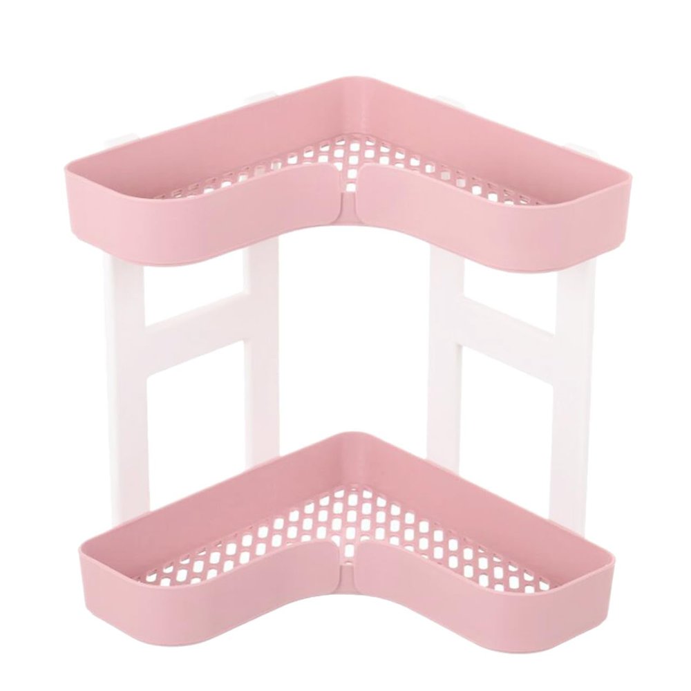 COLLBATH 2-Tier Plastic Bathroom Countertop Organizer Shelf