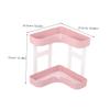 COLLBATH 2-Tier Plastic Bathroom Countertop Organizer Shelf view 2
