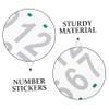 Reflective Mailbox Numbers, Waterproof, Set of 6, White view 3