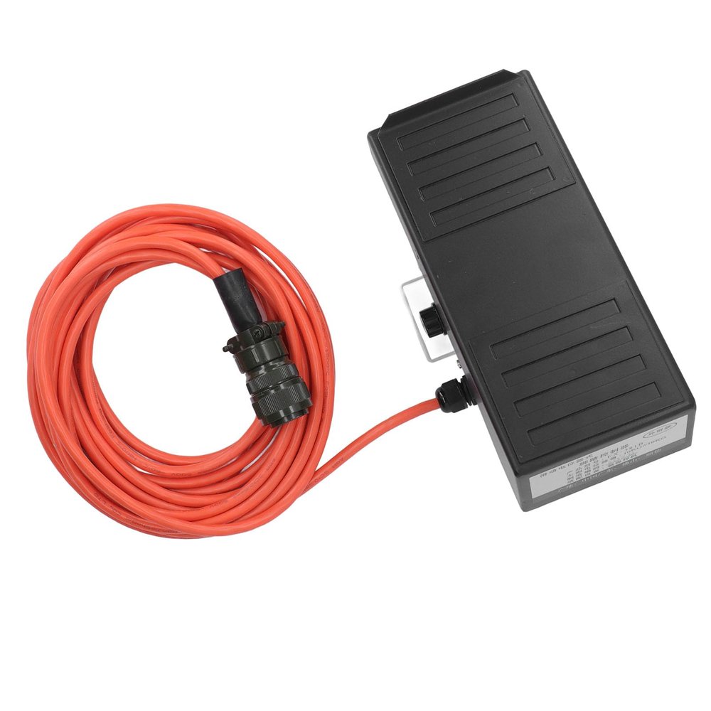 TIG Welding Foot Pedal, Slide Potentiometer Amp Control, 14-Pin, 26.25 ft Cable, DC 5–15V