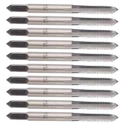 10-Piece M4 Carbon Steel Taps for Automotive, Motorcycle, and DIY Industrial Tools