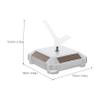 Homoyoyo Solar-Powered Rotating Display Stand for Watches and Phones, Automatic 360° Rotation, Silver ABS view 2