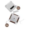 Homoyoyo Solar-Powered Rotating Display Stand for Watches and Phones, Automatic 360° Rotation, Silver ABS view 3