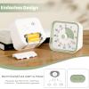 InfPokid Visual Timer for Kids, 60-Minute Countdown with Pause, White view 4