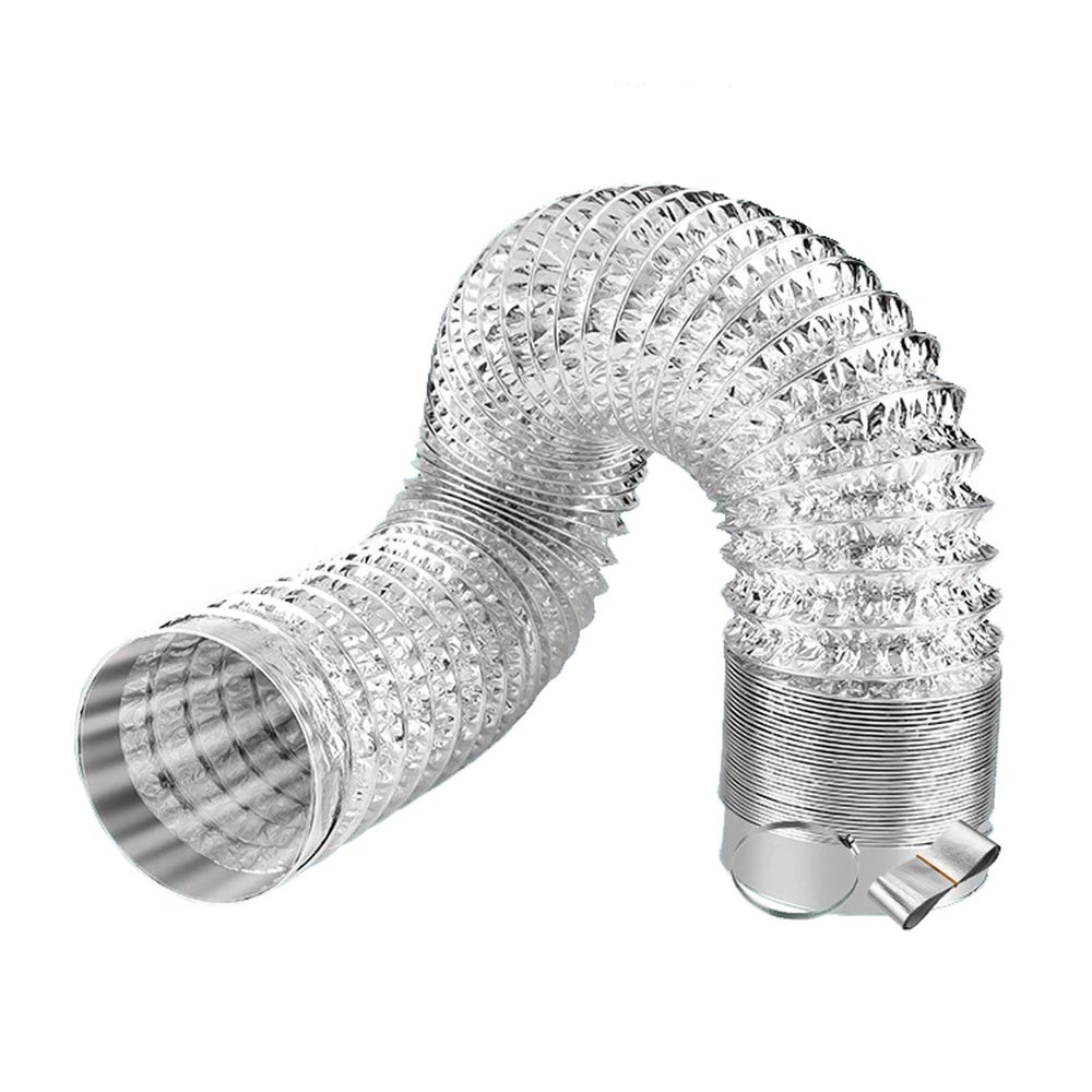 FOELANNE Aluminum Duct Hose, Flexible High-Temperature Ventilation Hose, 3.0 m, 250 mm