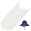 BENECREAT 10 x White Hat Brim Inserts view 1