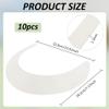 BENECREAT 10 x White Hat Brim Inserts view 2