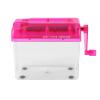 Mini Paper Shredder, Manual Hand-Crank Shredder, Transparent (#1) (#2) view 1