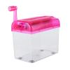 Mini Paper Shredder, Manual Hand-Crank Shredder, Transparent (#1) (#2) view 2