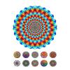 ENEN Outdoor Hanging Metal Wind Spinner, Colorful Mandala (Blue) view 1