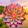 ENEN Outdoor Hanging Metal Wind Spinner, Colorful Mandala (Blue) view 3