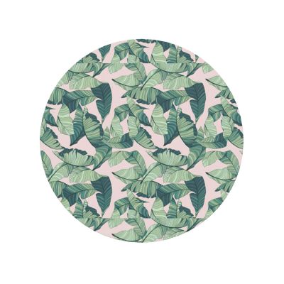 Green Palm Leaves, Pink, Stylish Refrigerator Magnets, Durable Magnetic Accessories for Home, Office, Whiteboard, Locker