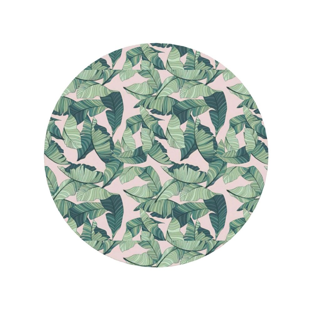 Green Palm Leaves, Pink, Stylish Refrigerator Magnets, Durable Magnetic Accessories for Home, Office, Whiteboard, Locker
