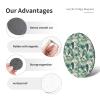 Green Palm Leaves, Pink, Stylish Refrigerator Magnets, Durable Magnetic Accessories for Home, Office, Whiteboard, Locker view 3
