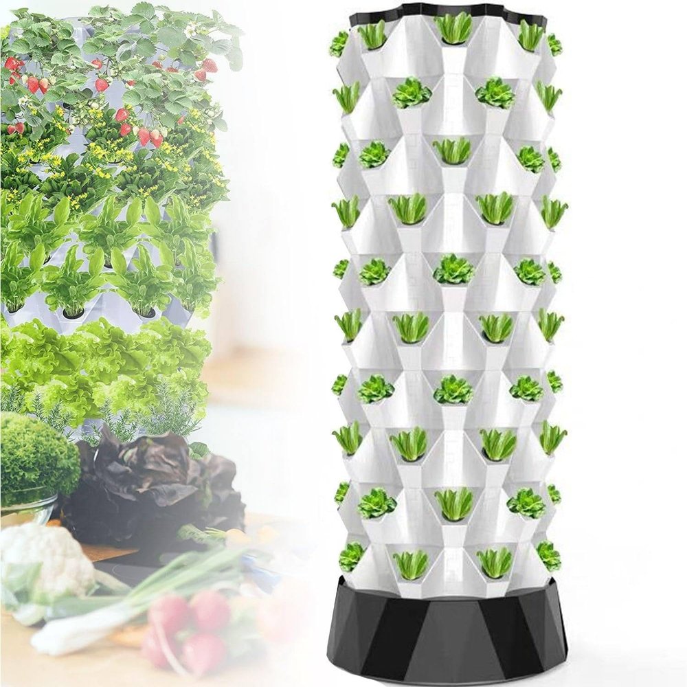 6-Layer Vertical Hydroponic Growing Tower