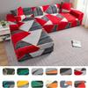 OMEVU Geometric Sofa Covers for Living Room, Stretch Sectional Couch Cover, L-Shaped Chaise Lounge Protector, Chair Cover, 1/2/3/4-Seater view 2