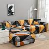 OMEVU Geometric Sofa Covers for Living Room, Stretch Sectional Couch Cover, L-Shaped Chaise Lounge Protector, Chair Cover, 1/2/3/4-Seater view 3