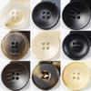 Four-Hole Resin Coat Buttons with Embossed Letter, Color 11, 18 mm, 10-Pack view 2