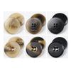 Four-Hole Resin Coat Buttons with Embossed Letter, Color 11, 18 mm, 10-Pack view 4