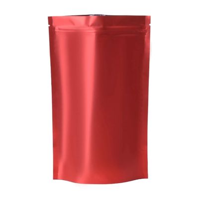 VDLLQYN, 100 Matte Mylar Foil Stand-Up Pouches with Zipper, Resealable and Reusable, with Tear Notch, for Food, Snacks, and Ground Coffee Beans