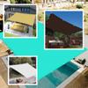 Rectangular Shade Sail 40 x 150 cm, Waterproof, 98% UV Protection, Taupe view 3