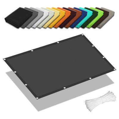 Waterproof Rectangular Shade Sail 2.2 x 2.4 m, Dark Gray