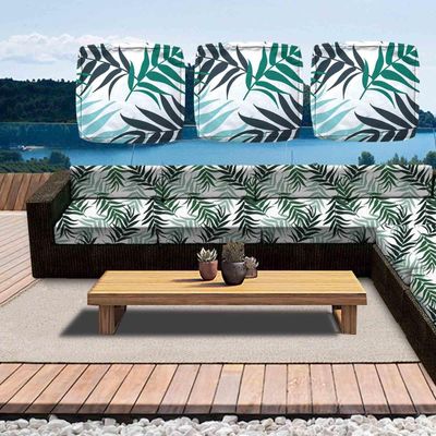 MTHGH Outdoor Weatherproof Sofa Cushion Cover, 1/2/3 Pack, #26, 55x45x10 cm, 3-Pack