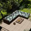 MTHGH Outdoor Weatherproof Sofa Cushion Cover, 1/2/3 Pack, #26, 55x45x10 cm, 3-Pack view 2