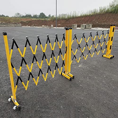 Retractable Traffic Barrier with Wheels, Expandable Safety Gate