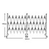 Retractable Traffic Barrier with Wheels, Expandable Safety Gate view 2