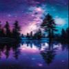 Arbre Paint by Numbers Kit for Adults and Children, Night View, 100 x 200 cm view 1