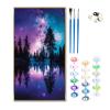 Arbre Paint by Numbers Kit for Adults and Children, Night View, 100 x 200 cm view 2