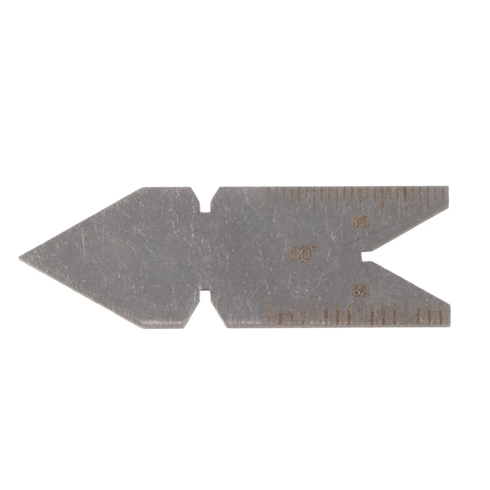Phefop Stainless Steel Fishtail Thread Center Gauge
