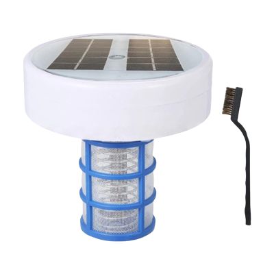 Copper Solar Pool Ionizer with Multicolor LED Lights
