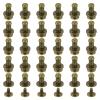 QUARKZMAN 30-Piece Leather Rivet Set, 4 mm Chicago Screws, Round-Head Screw Rivets, Bronze view 1